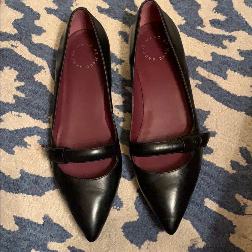 Marc by Marc Jacobs Black Ballerina Flats Size 40